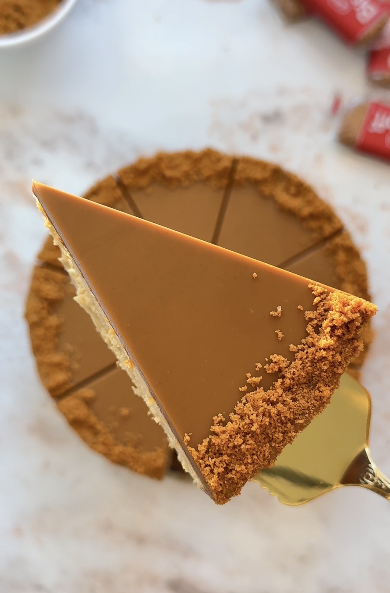 Biscoff Cheesecake slice