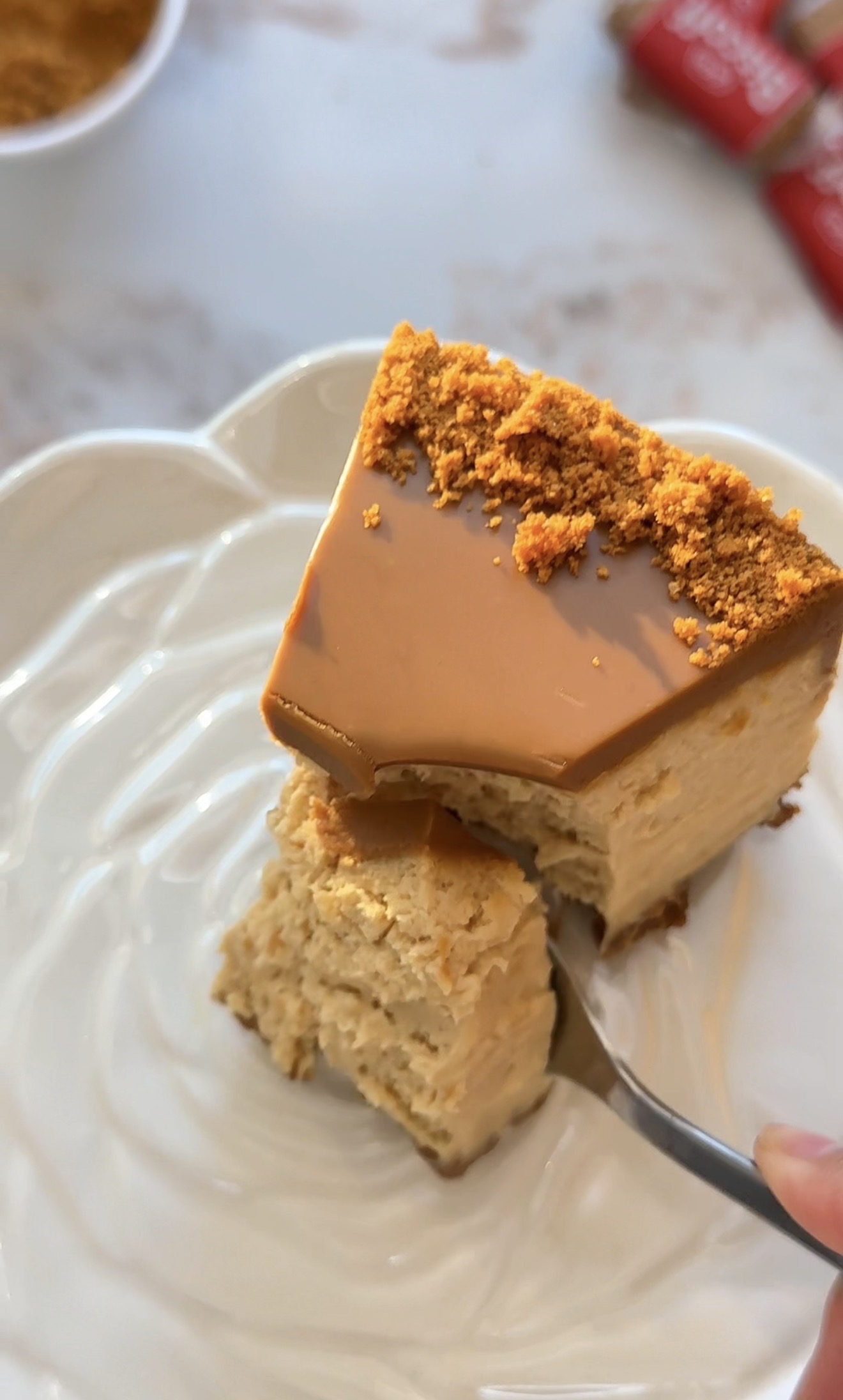 biscoff cheesecake bite