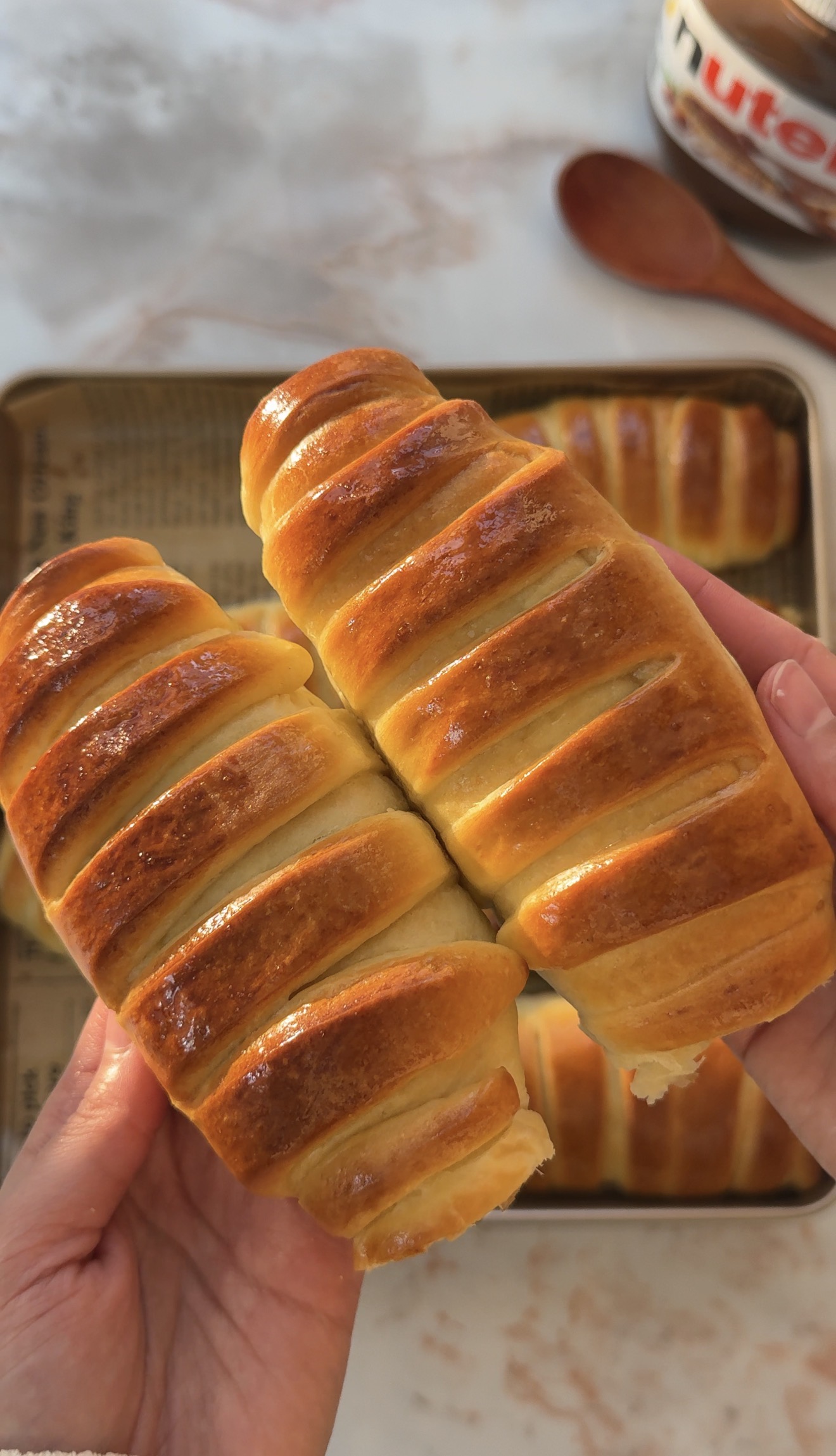 Nutella Brioche rolls