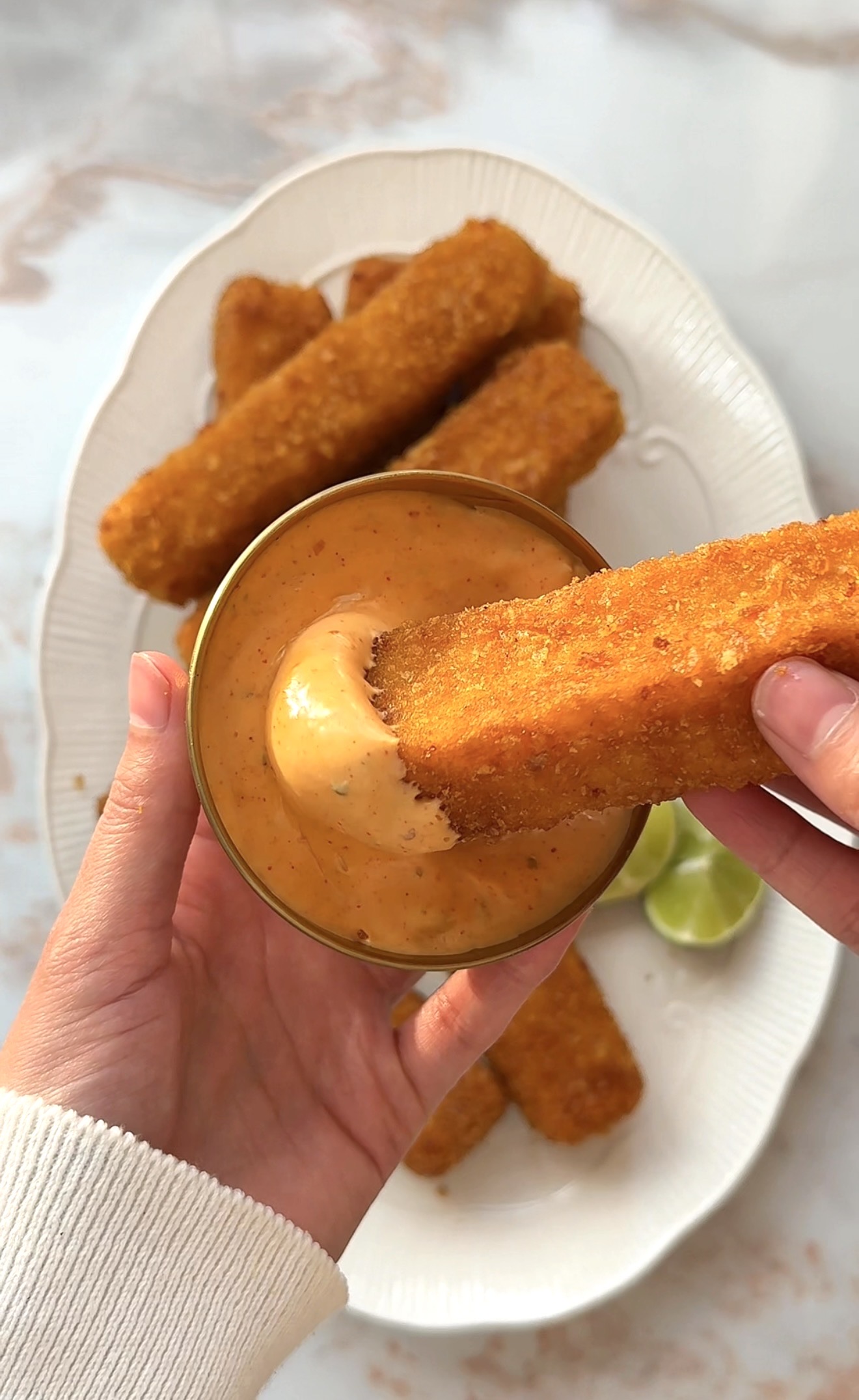 cheesy mozarella potato stick