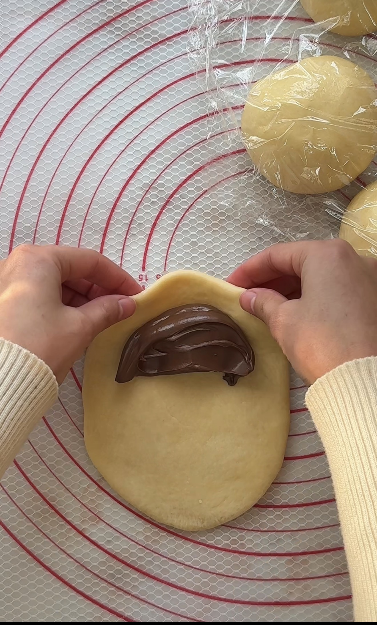 Nutella brioche buns