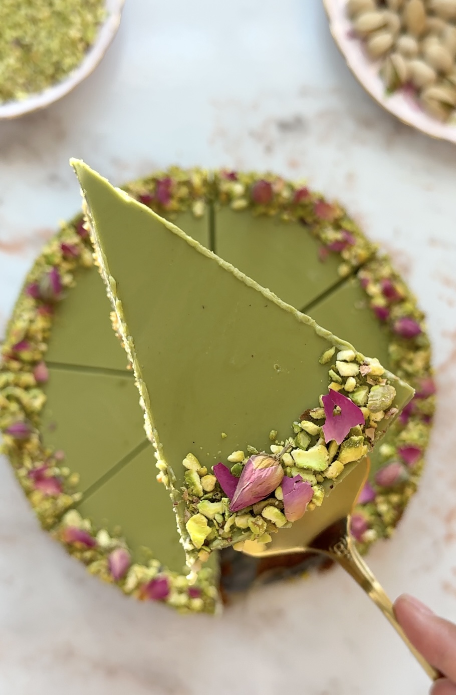 pistachio cheesecake