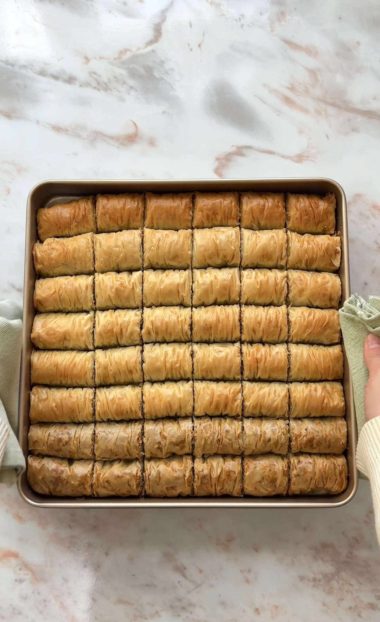 baked crispy baklava