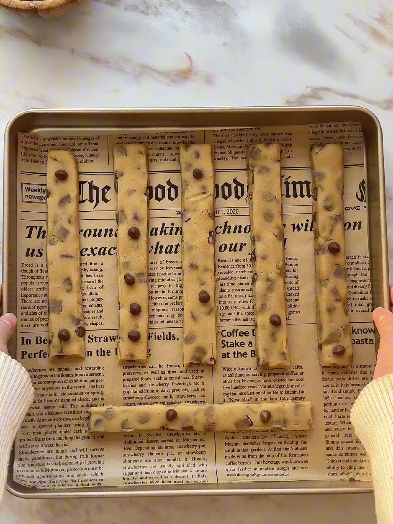 chocolate chip cookie fries frozen