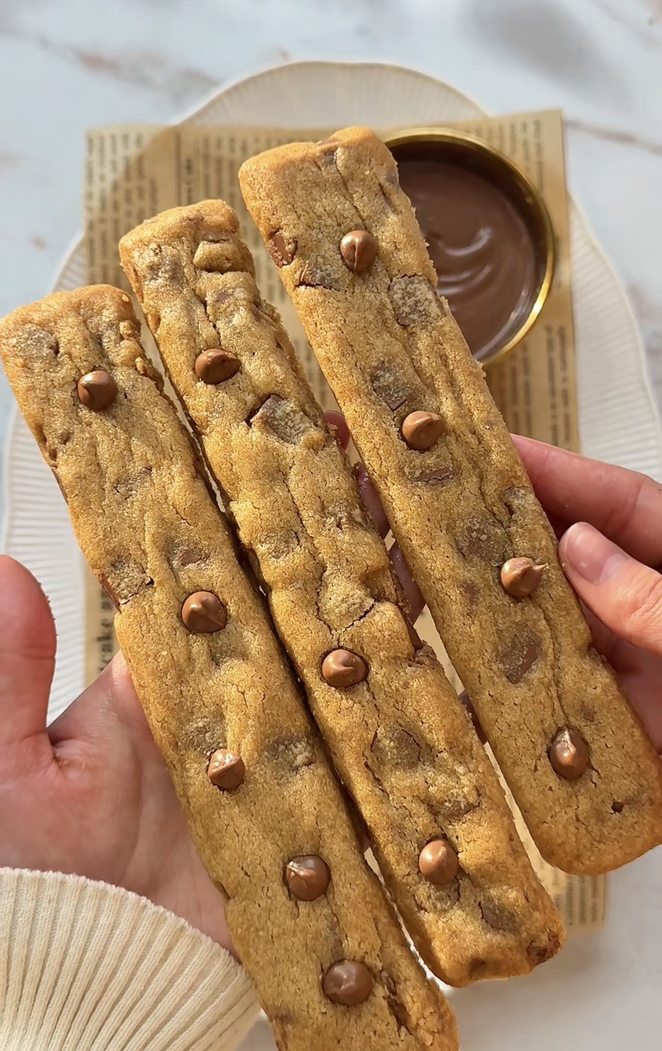 chocolate chip cookie fries