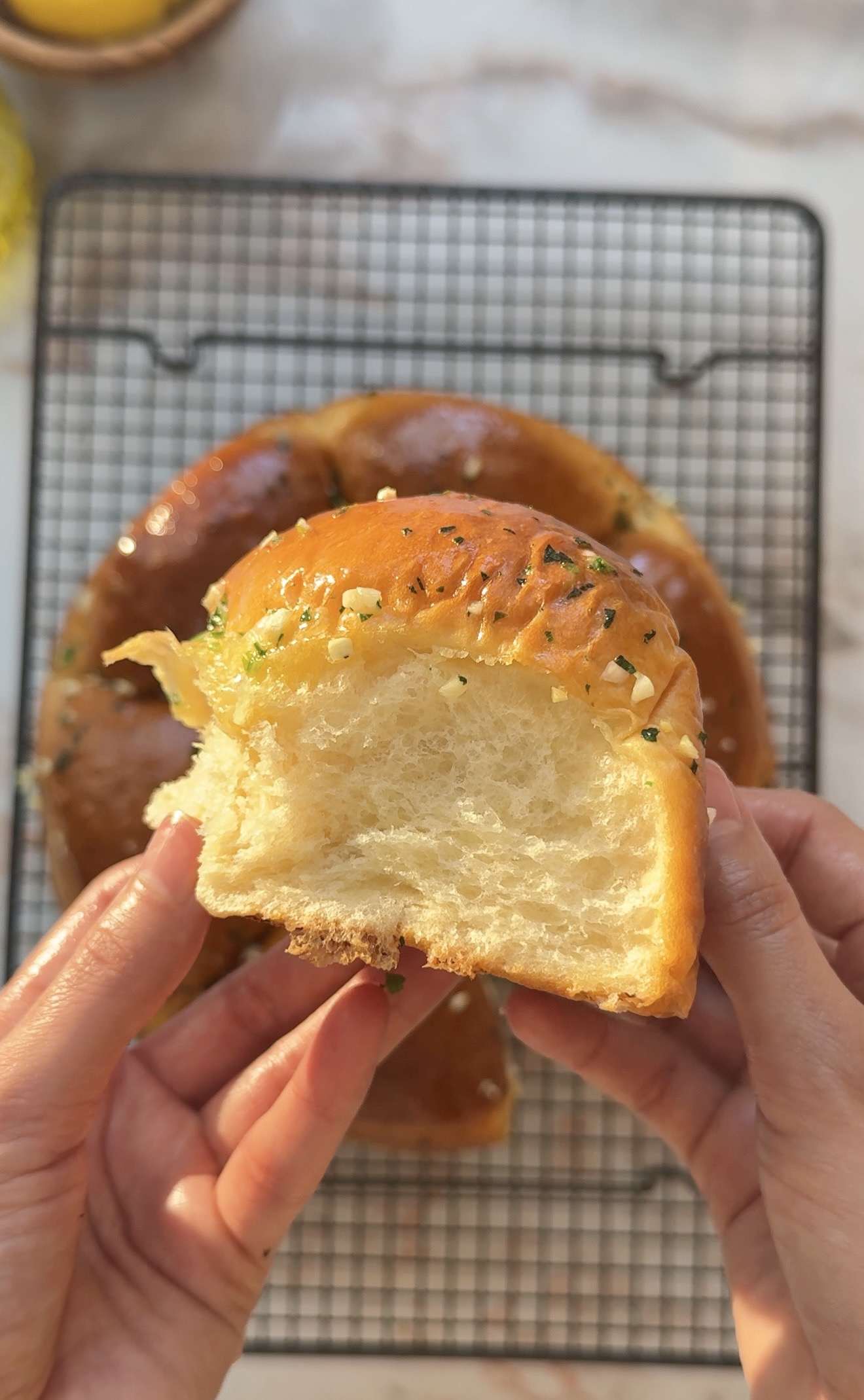 Japanese milk bread rolls