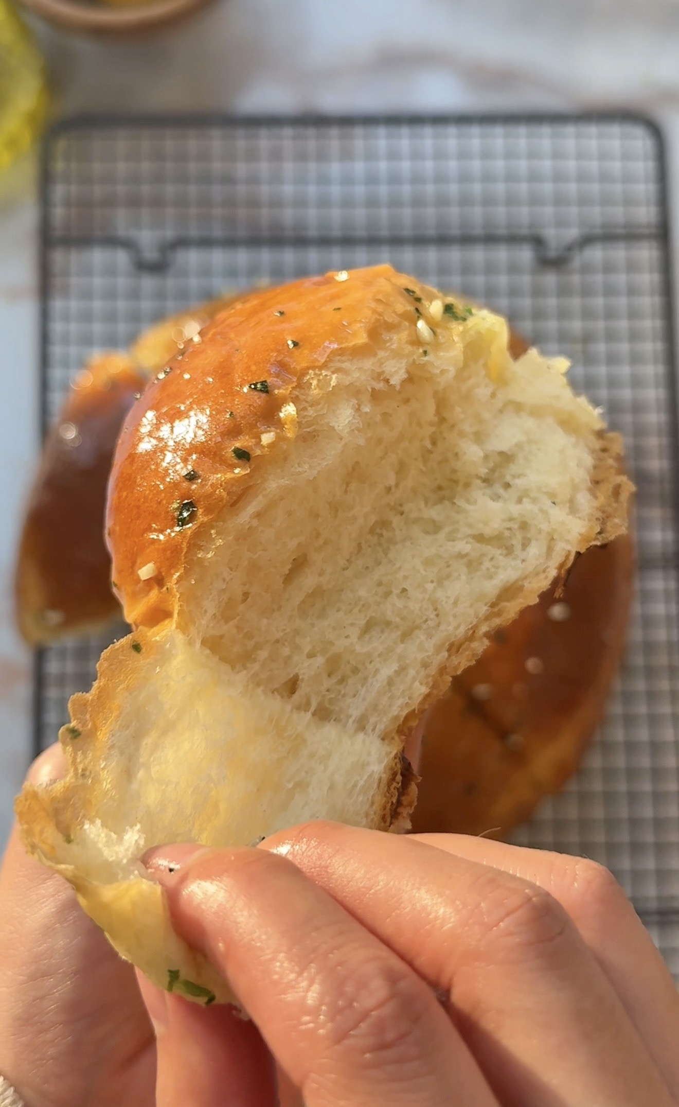 Japanese milk bread rolls